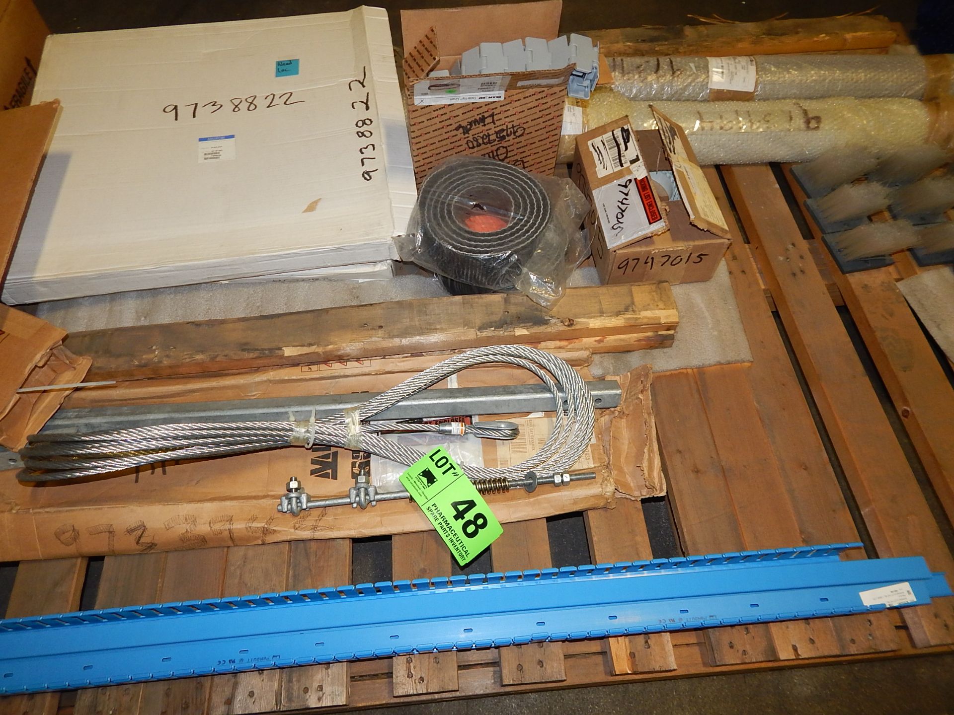 LOT/ SKID WITH COMPONENTS CONSISTING OF PLASTIC HARDWARE CASES, CABLE,MISC PARTS AND BRUSHES - Image 2 of 3