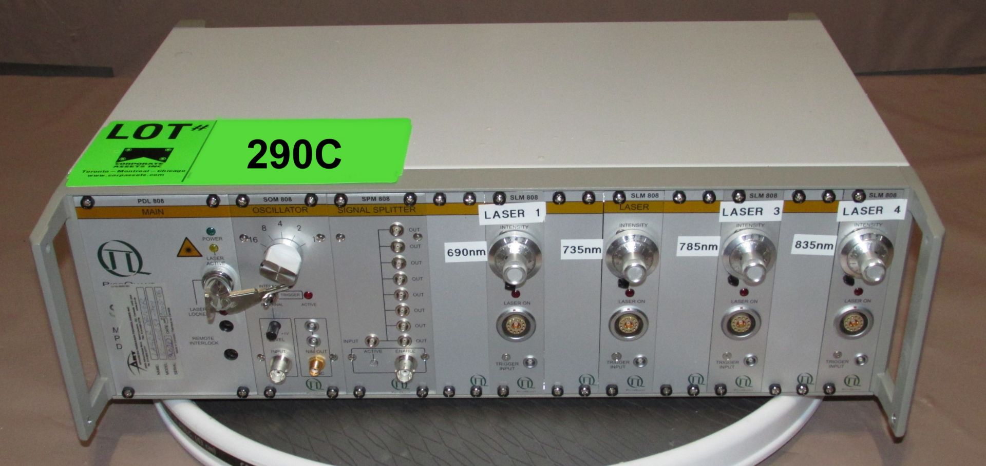 PICO-QUANT SEPIA PDL-808 MULTI-CHANNEL PICO SECOND DIODE LASER WITH SCM-808 OSCILLATOR