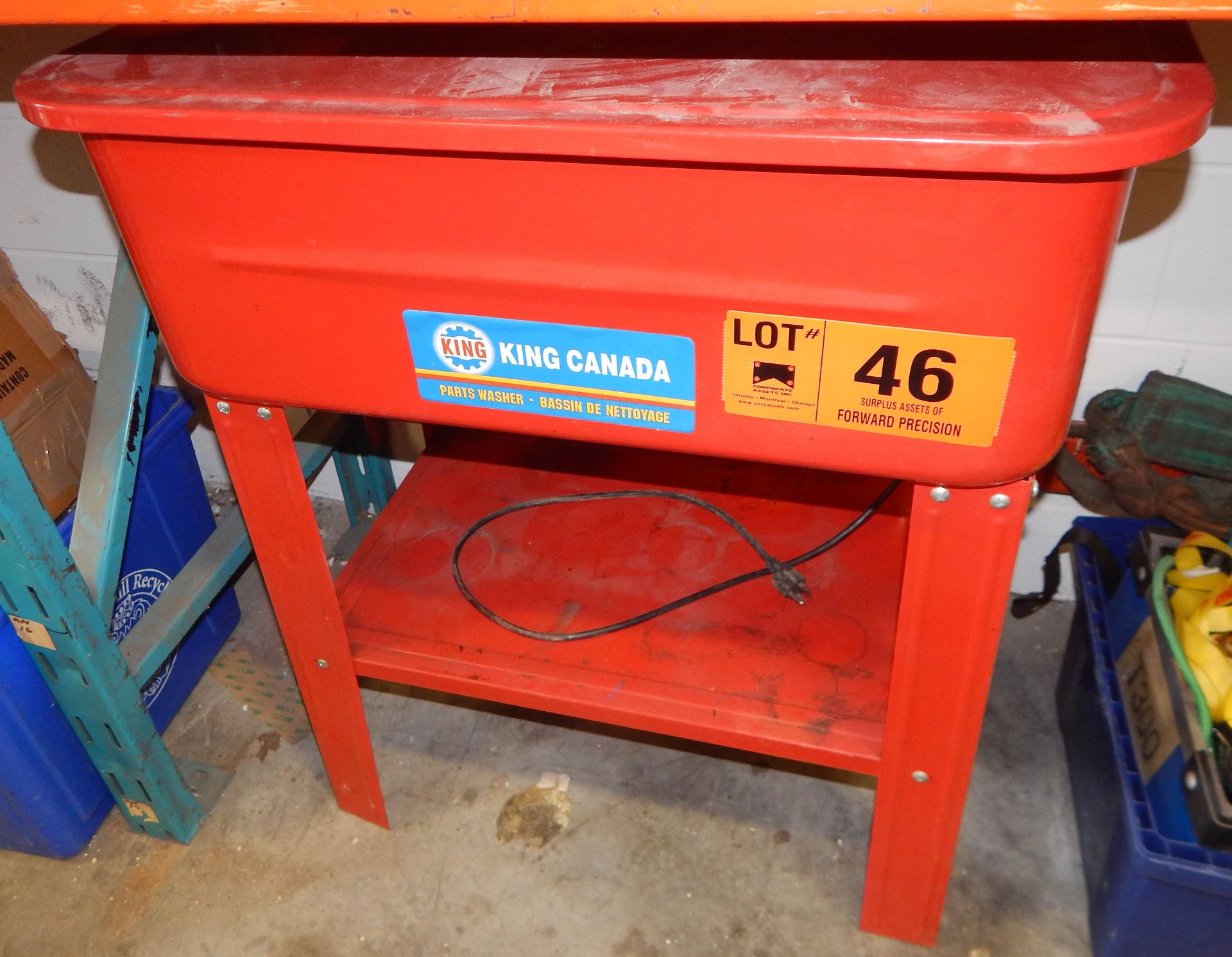 KING CANADA PARTS WASHER