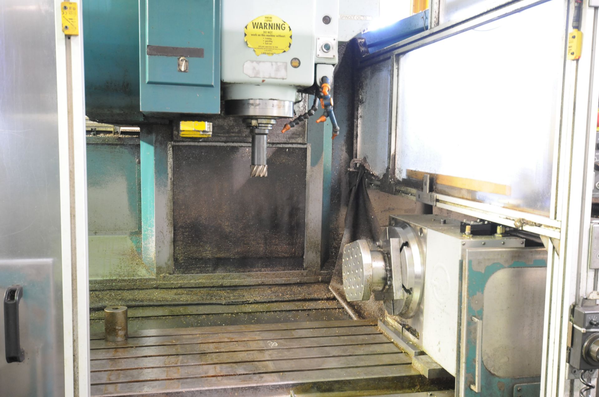 MATSUURA MC-1000V7, 4 AXIS CNC VERTICAL MACHINING CENTER WITH FANUC 15-M CNC CONTROL, HAAS 4TH - Image 2 of 11