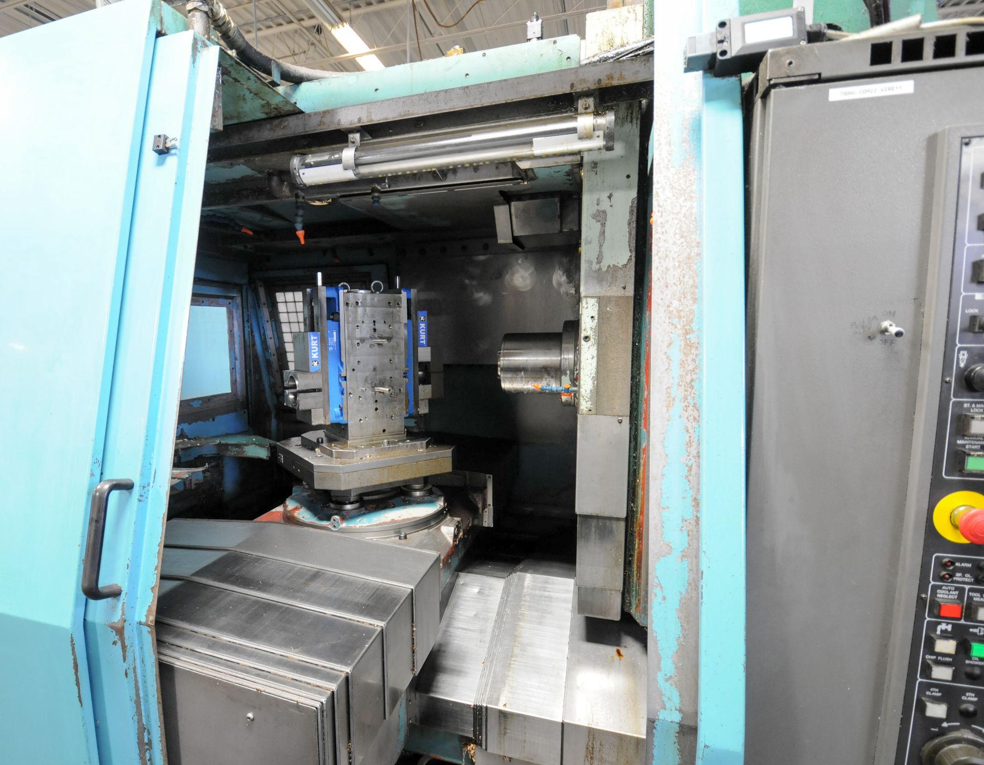 MATSUURA MAM-700HG, CNC TWIN PALLET HORIZONTAL MACHINING CENTER WITH FANUC 16I-M CNC CONTROL, 60 - Image 3 of 11