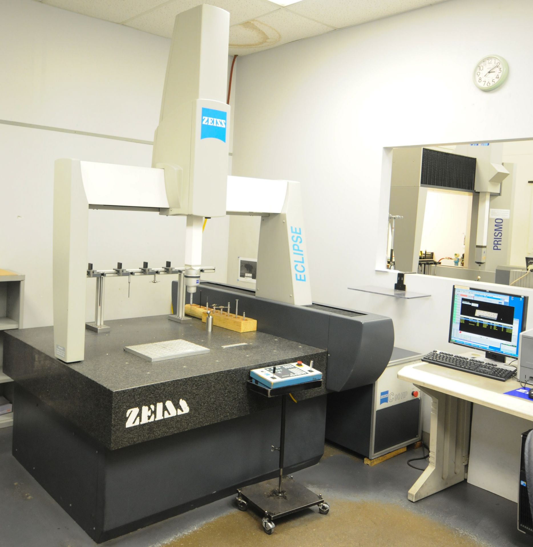 ZEISS ECLIPSE 4040-20/24 DCC, BRIDGE TYPE CMM WITH ZEISS CALYPSO 4.8 SOFTWARE, PROBE STAND,