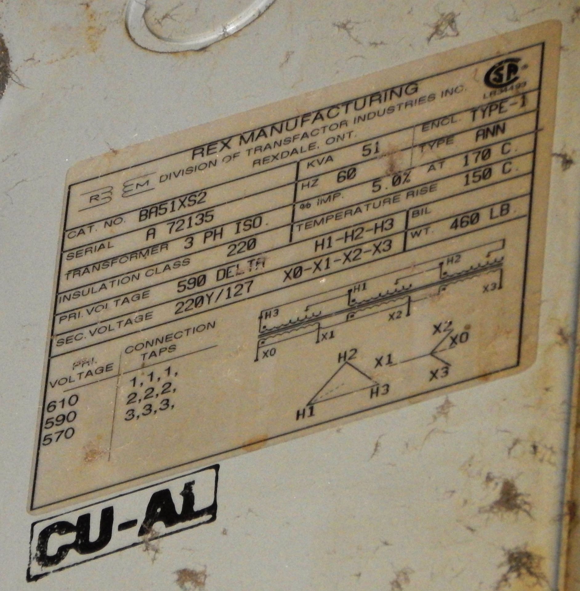 51 KVA TRANSFORMER (CI) - Image 2 of 2