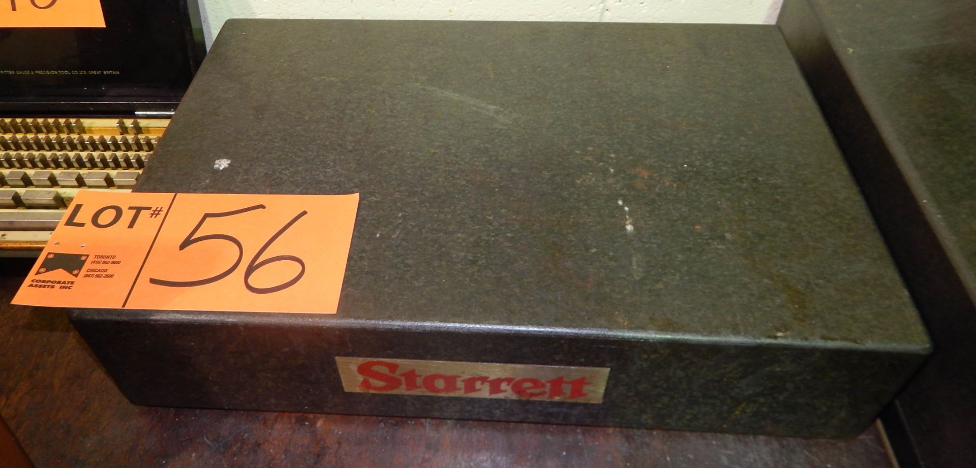 STARRETT 12" X 18" X 4" GRANITE SURFACE PLATE