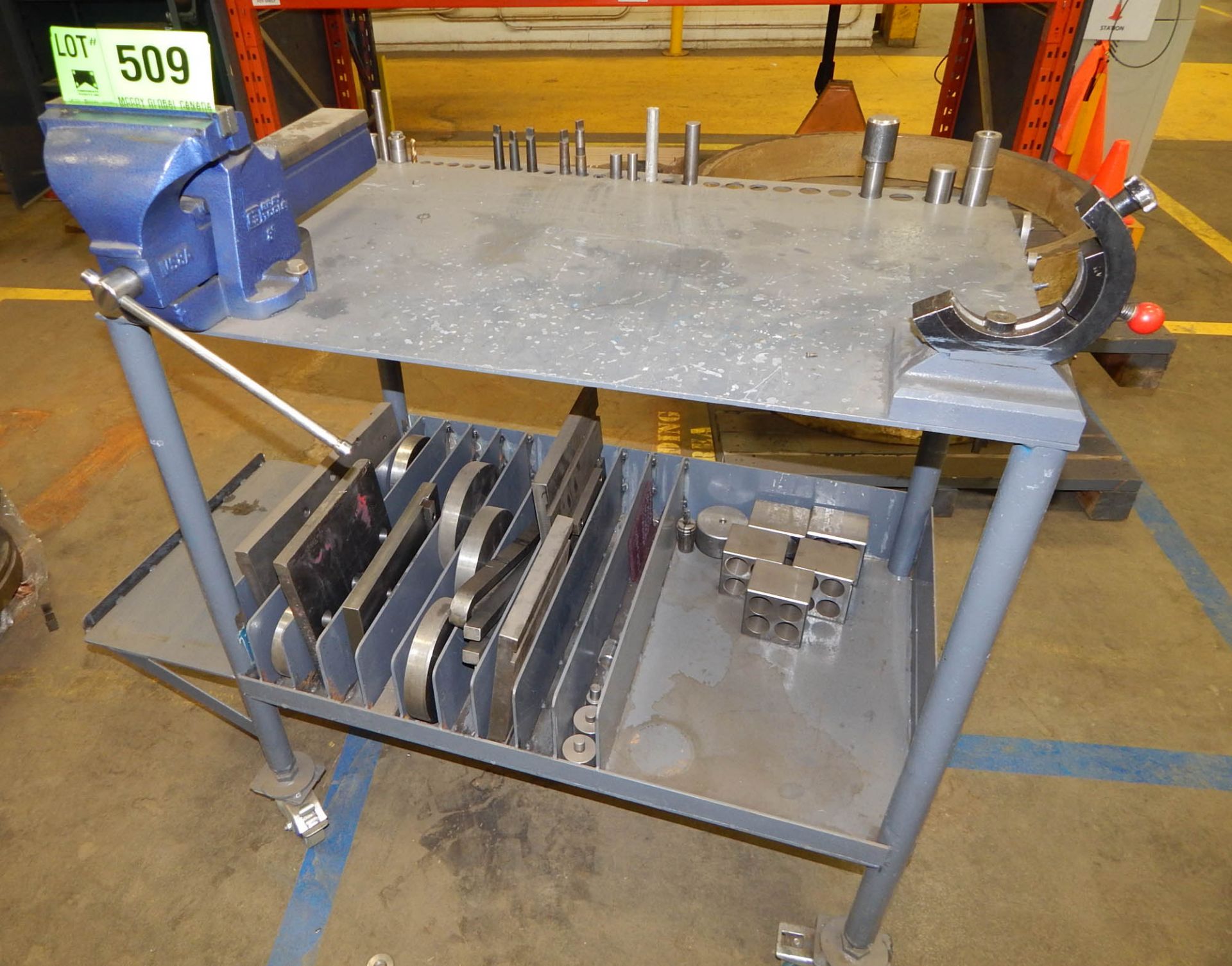 HIGH BACK STEEL WORK TABLE