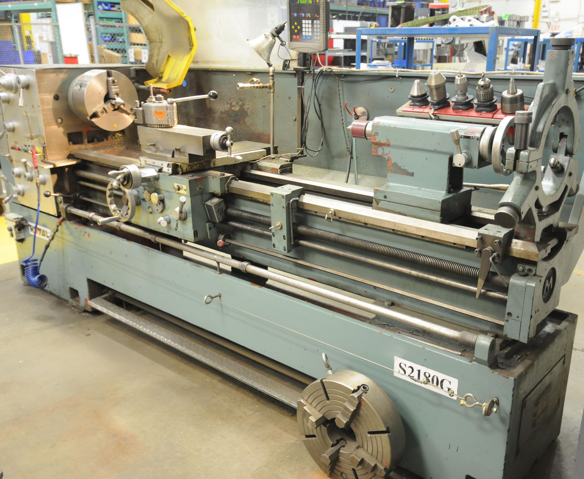 ROYAL (2006) S2180G GAP BED ENGINE LATHE WITH 21" SWING OVER BED, 80" CENTERS, 4" SPINDLE BORE,