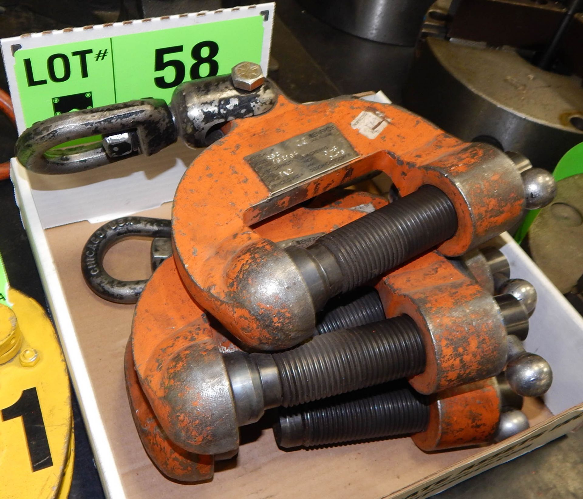 LOT/ (4) PLATE LIFTING CLAMPS