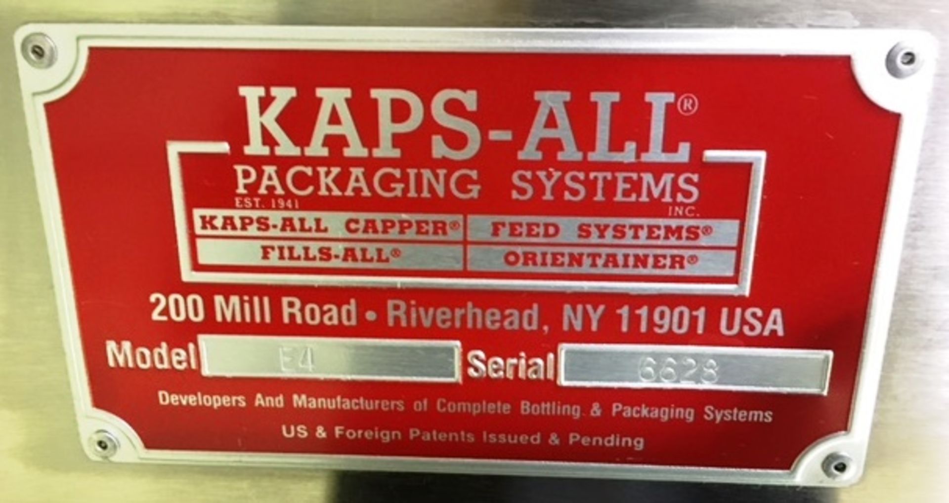 Kaps-All Filling Line Consisting of the Following: Kaps-all model AU-6 Plastic Bottle Unscrambler - Image 20 of 24