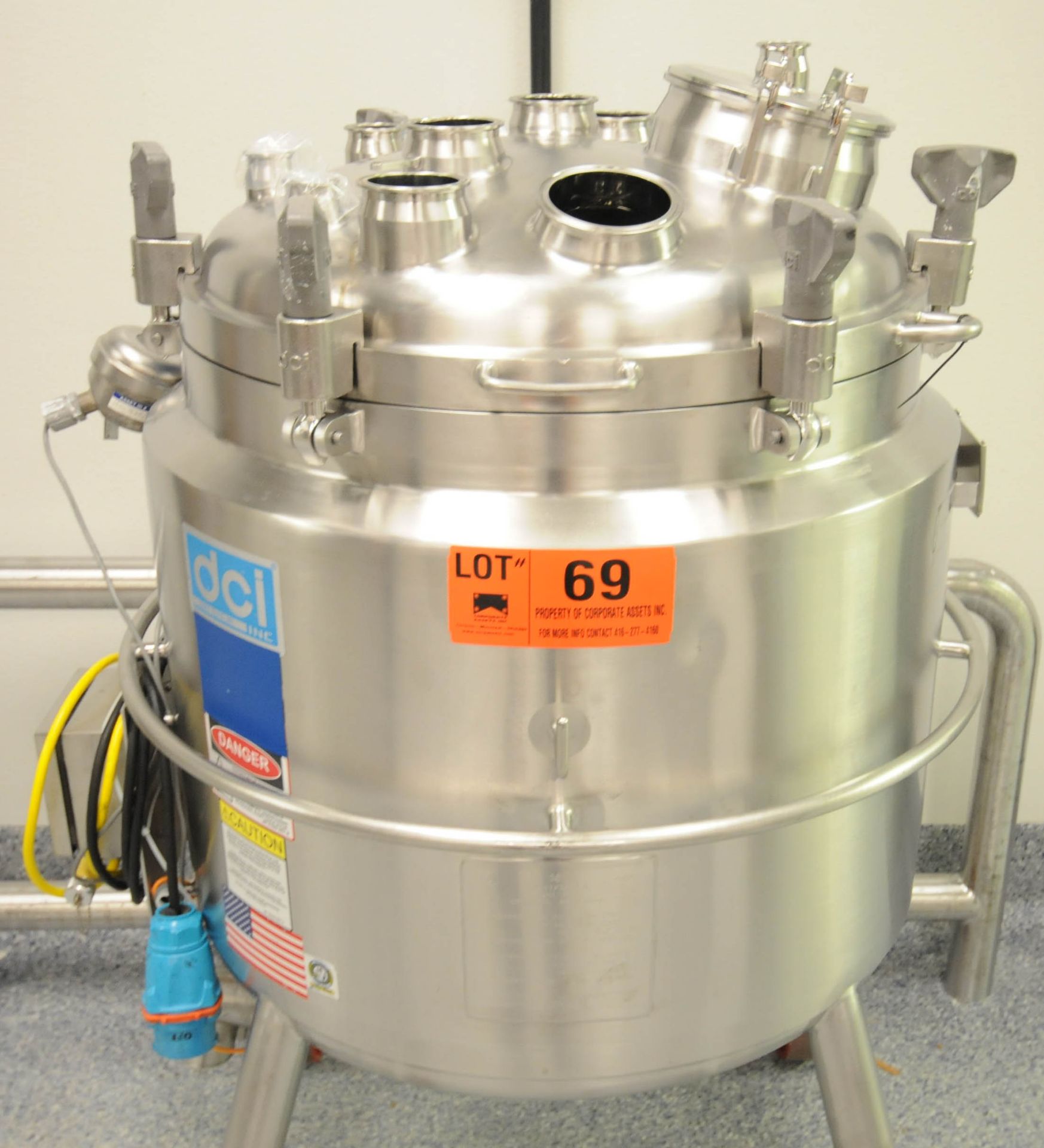 DCI (2009) AHF-M NANO PORTABLE JACKETED STAINLESS STEEL REACTOR VESSEL WITH 200 LITER CAPACITY, - Image 2 of 11