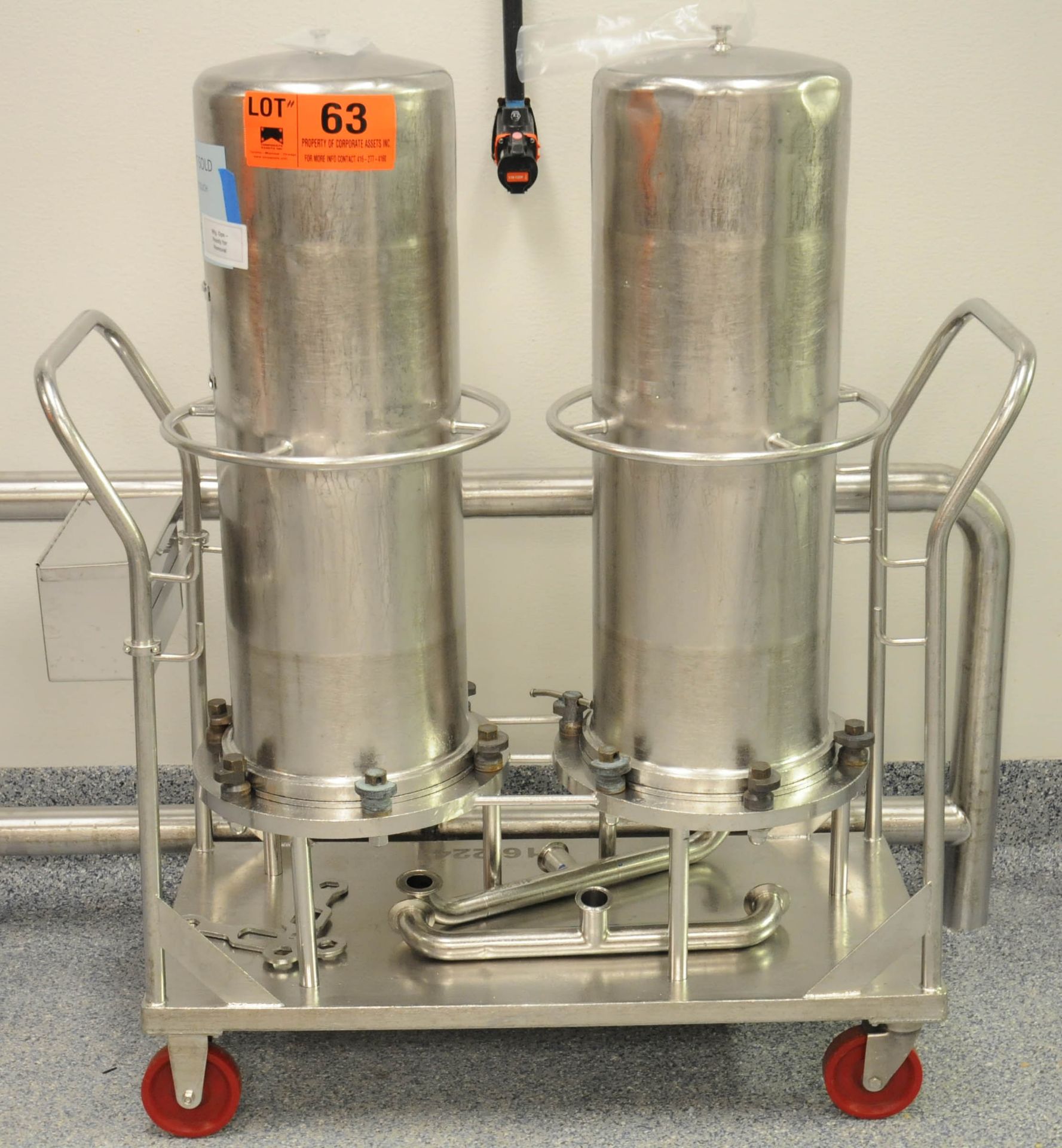 CUNO STAINLESS STEEL PORTABLE FILTRATION UNITS S/N N/A (416.2241) (RM 361)