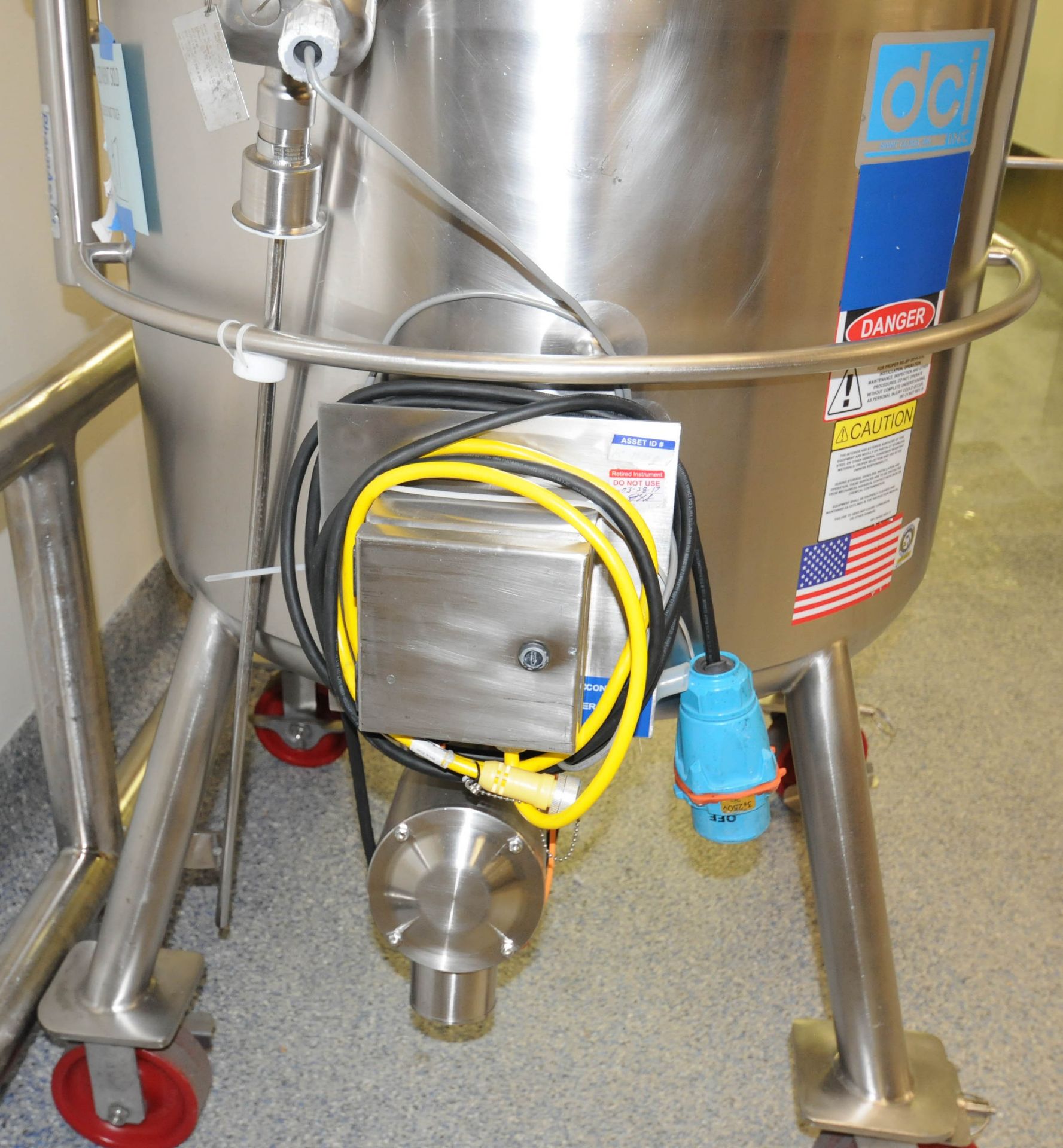 DCI (2009) AHF-M NANO PORTABLE JACKETED STAINLESS STEEL REACTOR VESSEL WITH 200 LITER CAPACITY, - Image 10 of 11