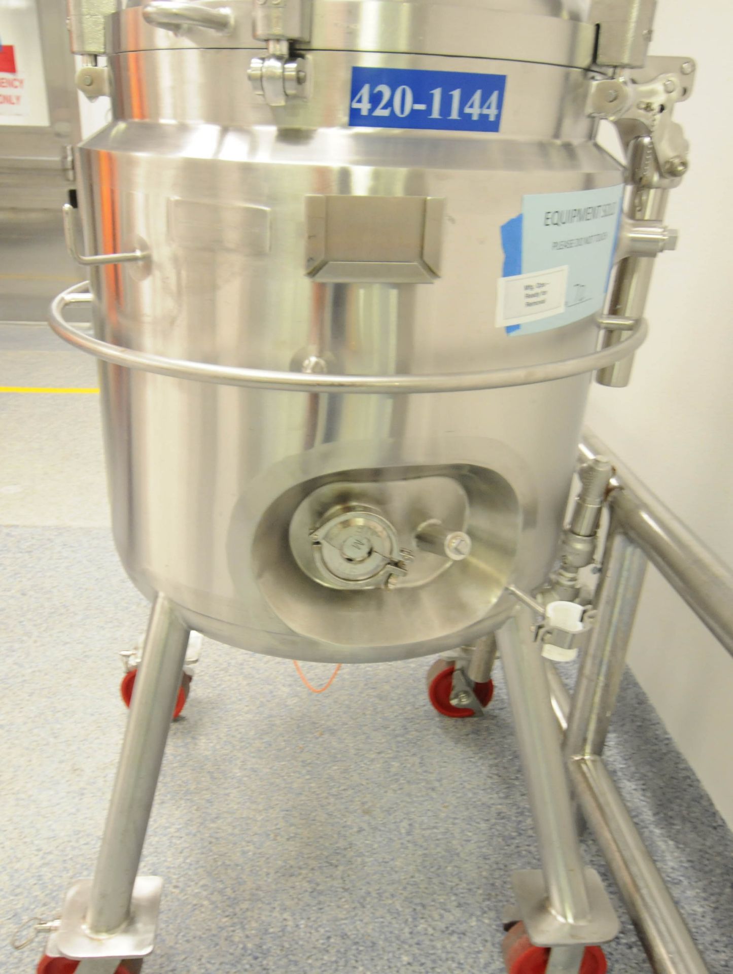 DCI (2009) AHF-M NANO PORTABLE JACKETED STAINLESS STEEL REACTOR VESSEL WITH 150 LITER CAPACITY, 45 - Image 4 of 9