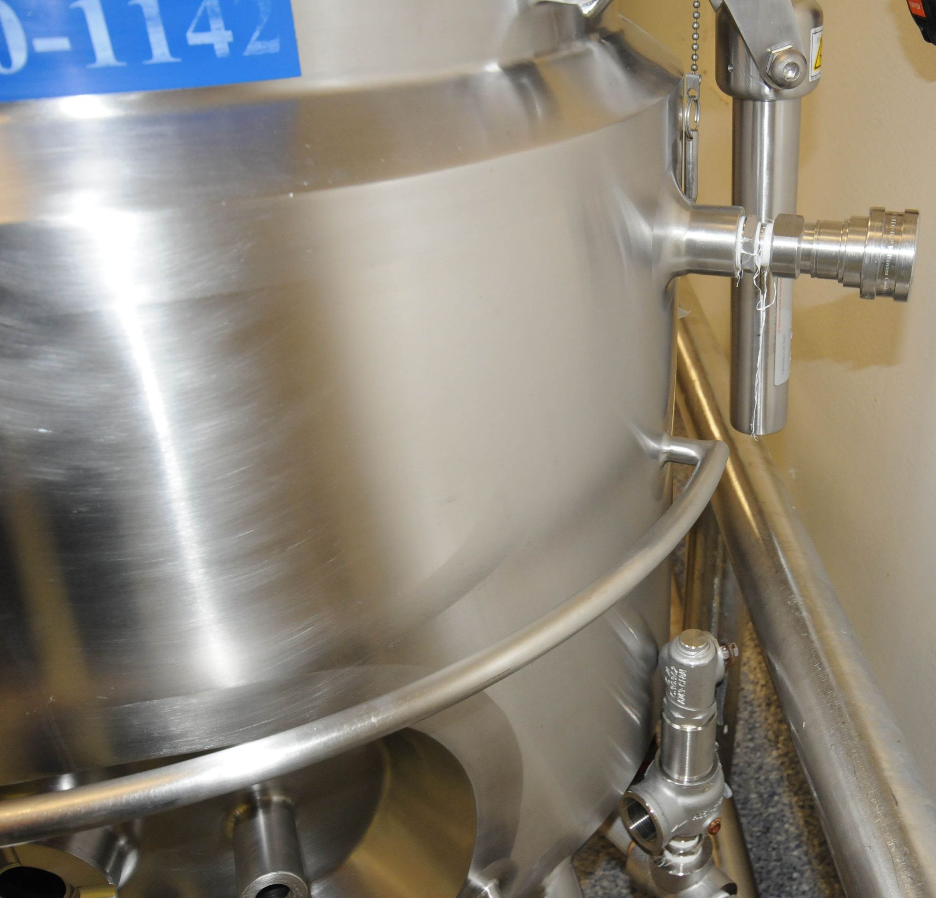 DCI (2009) AHF-M NANO PORTABLE JACKETED STAINLESS STEEL REACTOR VESSEL WITH 200 LITER CAPACITY, - Image 8 of 11