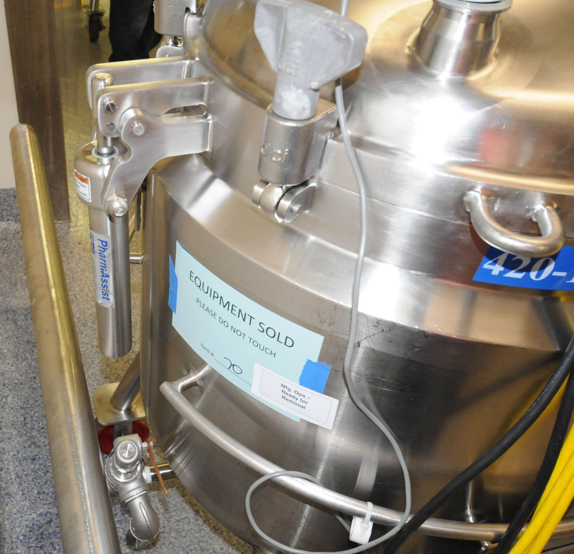 DCI (2009) AHF-M NANO PORTABLE JACKETED STAINLESS STEEL REACTOR VESSEL WITH 200 LITER CAPACITY, - Image 8 of 8