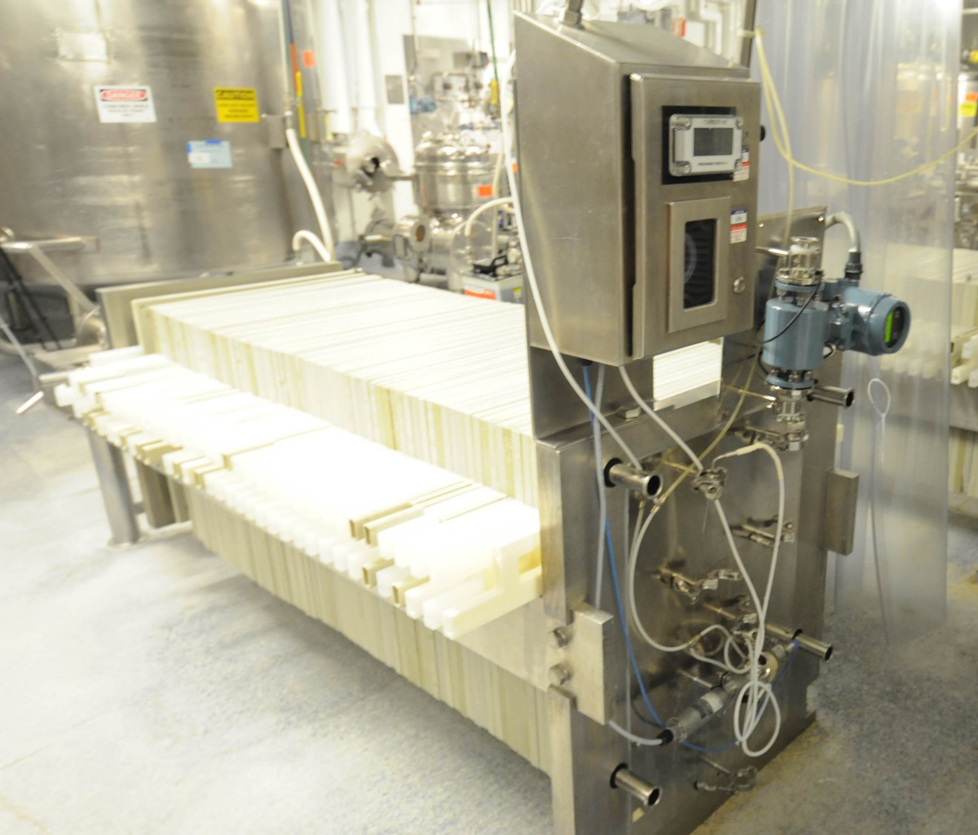 PERRIN US FILTER FP#4 STAINLESS STEEL FILTER PRESS WITH MANUAL CLOSE, HYDRAULIC ASSIST - Image 5 of 5