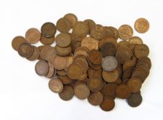 Large quantity of pre-decimal pennies and half pennies (approx.