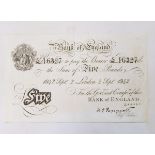 Bank of England £5 banknote (2 September 1942 signed K.