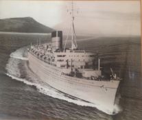 Collection of Cunard ship ephemera and collectables relating to the Franconia, Carmania and Ivernia,