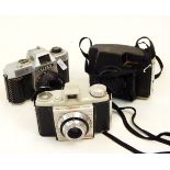 Quantity of cameras including a Kodak Bantam Colorsnap camera,