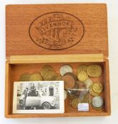 Album and contents of English coins, 1971 Jamaica proof set, 100g .