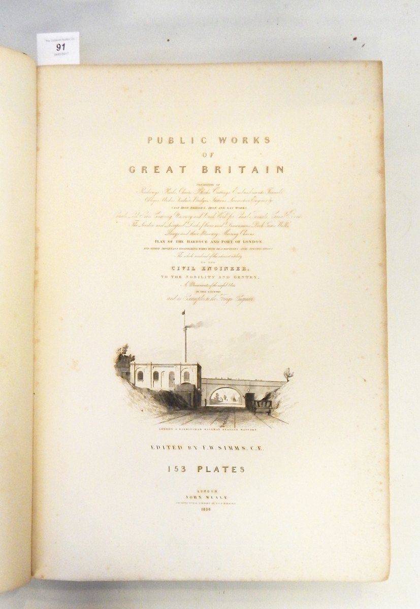 Simms, F W (ed) "Public Works of Great Britain... including cast iron bridges, iron and gasworks...