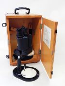 A Russian binocular microscope in case