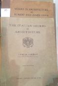 Bolton, Arthur T "The Architecture of Robert and James Adam 1758-1794", 2 vols,