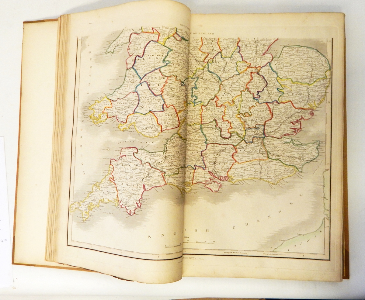 Lizars' Edinburgh "Geographical General Atlas: containing maps of every empire, state and Kingdom... - Image 3 of 3