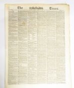 Quantity of old newspapers including several copies of The Times from the late 19th century,