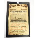 Poster for White Star Line Royal Mail Steamers,