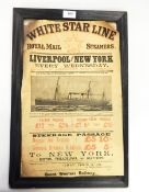 Poster for White Star Line Royal Mail Steamers,