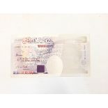 Bank of England £20 note signed G M Gill (missing the portrait of the Queen),