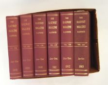 Large quantity of bound copies of "The Railway Magazine" dating from the 1930's, 40's,