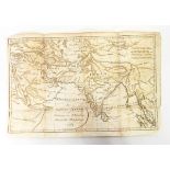 Antique engraved map of India,