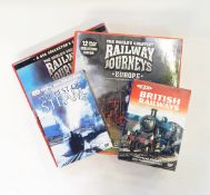 A quantity of steam railways DVDs and videos, including collectors editions,