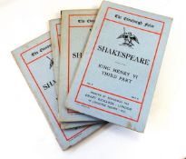 Large quantity of vols of The Edinburgh Folio Shakespeare, all with blue card bds, red ruled,