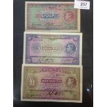 Three Maltese banknotes, one 2s and sixpence note (30 September 1939) A-1000004,