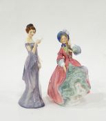 Royal Doulton figure of the 'Balloon Man' HN1954 and five Royal Doulton ladies, 'Harmony', 'Kate',