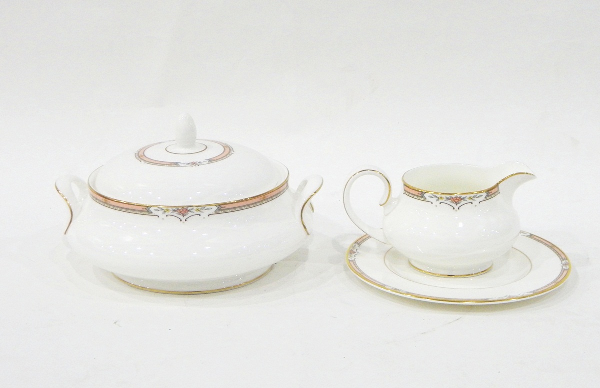 Royal Doulton 'Hardwicke' pattern part dinner service comprising two circular vegetable dishes and