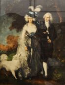 C Wyatt de Vivefoy after Madame Lebrun Watercolour drawing Portrait of Marie Antoinette from