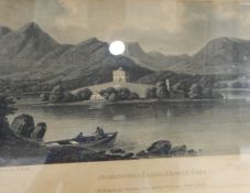 A set of eight aquatints, principally the Lake District,