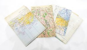 Quantity of aeroplane charts from the 1940's and later