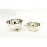 Silver two-handled porringer by William Hutton & Sons Limited, Sheffield 1929,