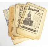 Quantity of early 20th century newspapers and a quantity of The Great War periodicals,