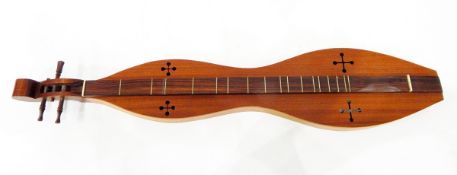 Appalachian Dulcimer by Robert Longstaff, the stringed instrument bearing an internal label,