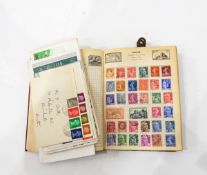 Stanley Gibbons 'Improved' postage stamp album and contents of all World stamps