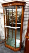 Modern glass-fronted display cabinet,