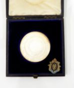 Weymouth Rifle Volunteers silver medal, one side depicting the town's Coat of Arms,