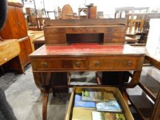 20th century mahogany veneered lady's writing desk,
