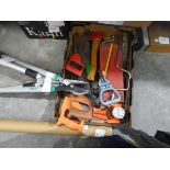 Large quantity of tools including a tool boxes, etc.